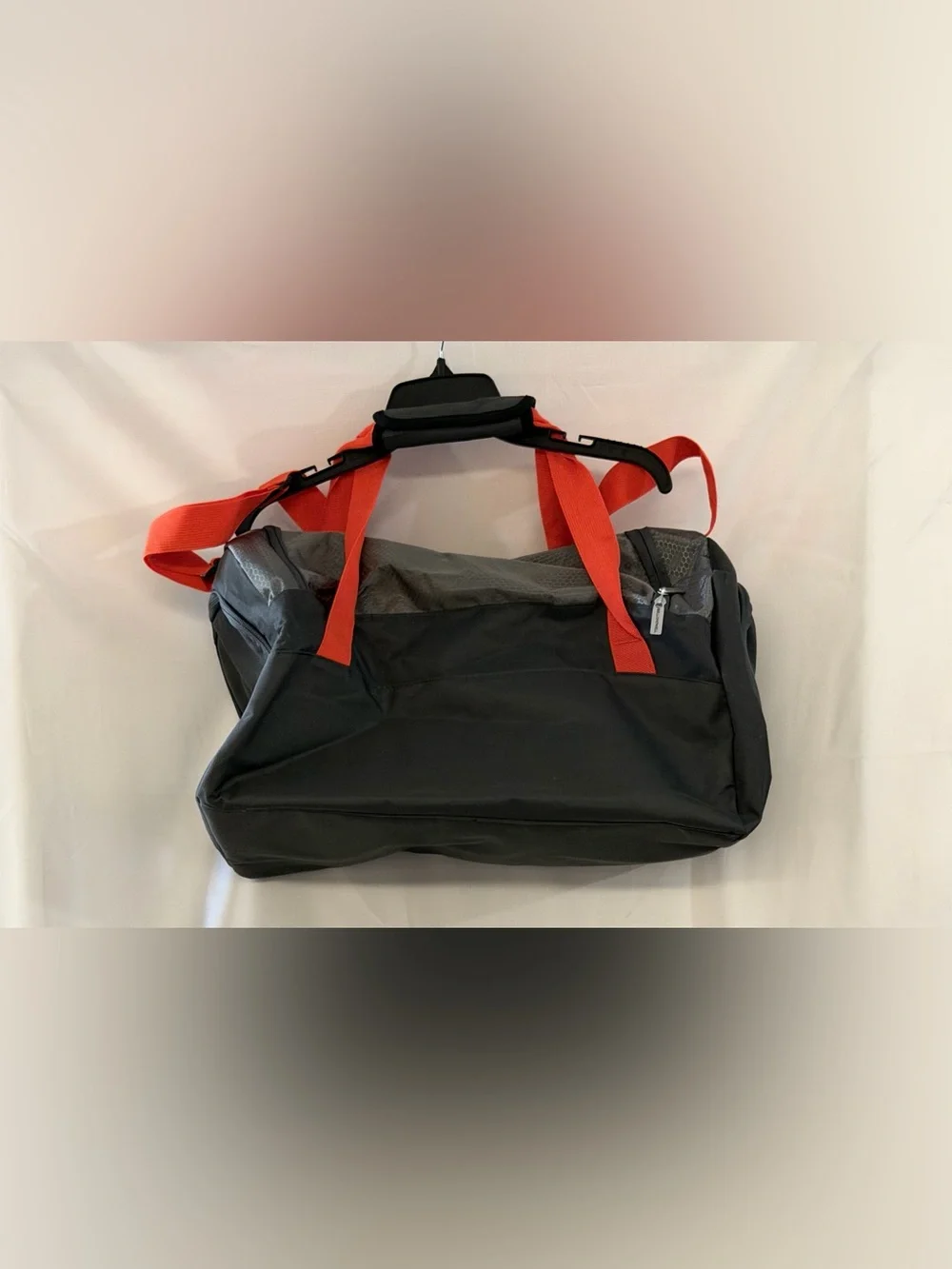 Bell & Howell Gray and Red Duffel Bag